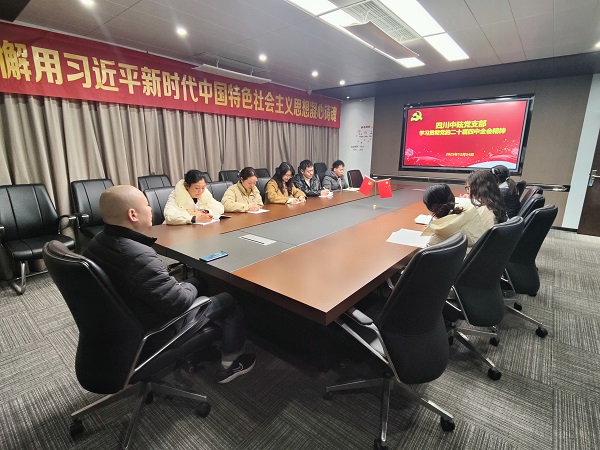 四川中砝党支部学习贯彻党的二十届四中全会精神